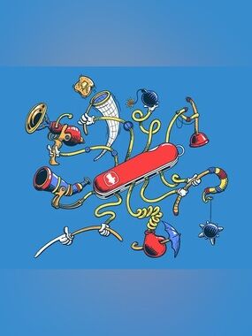 Threadless Medium-Girly Blue “Dr. Swiss” Tee with Graphic